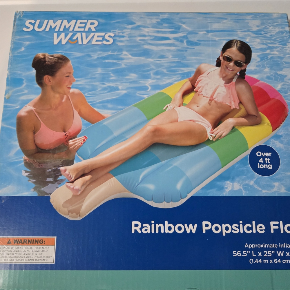 Rainbow Popsicle Float